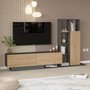 Hanah Home For1-Sa Soporte para TV Natural y Antracita